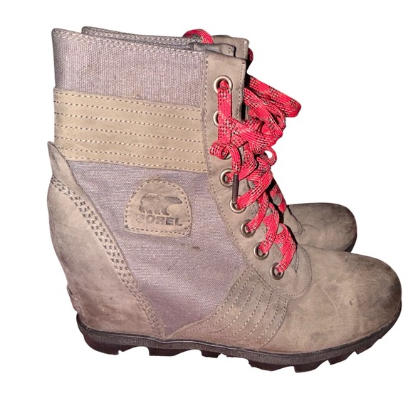 Sorel Lexie Wedge Waterpoof leather boot Size 8.5 - Picture 4 of 11